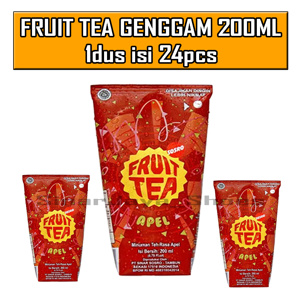 

Fruit Tea Sosro Apel Genggam 200 ml isi 24 pcs