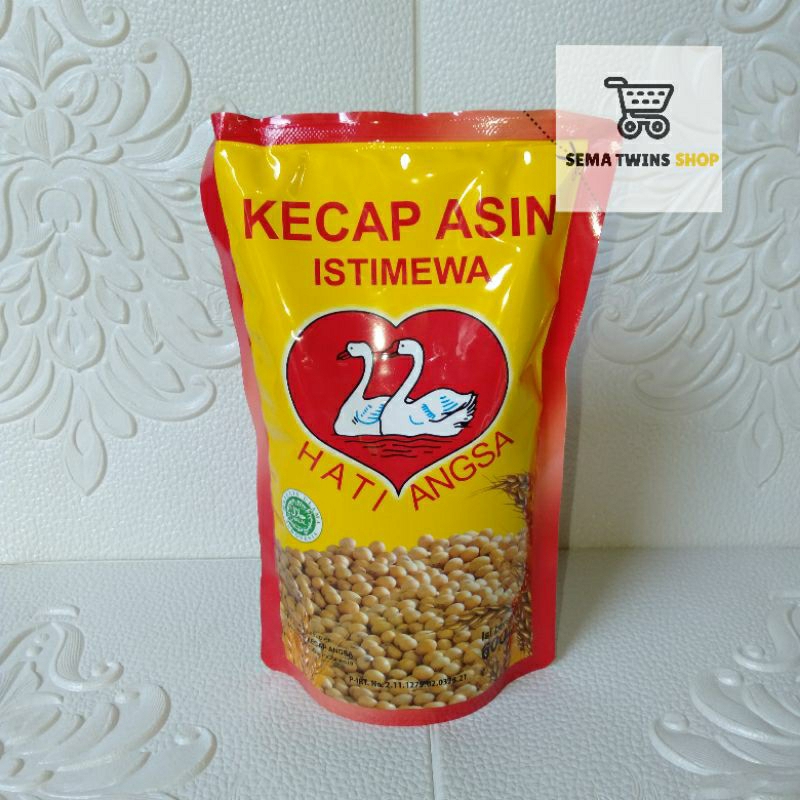 

Kecap Asin Cap HATI ANGSA REFILL 600ml