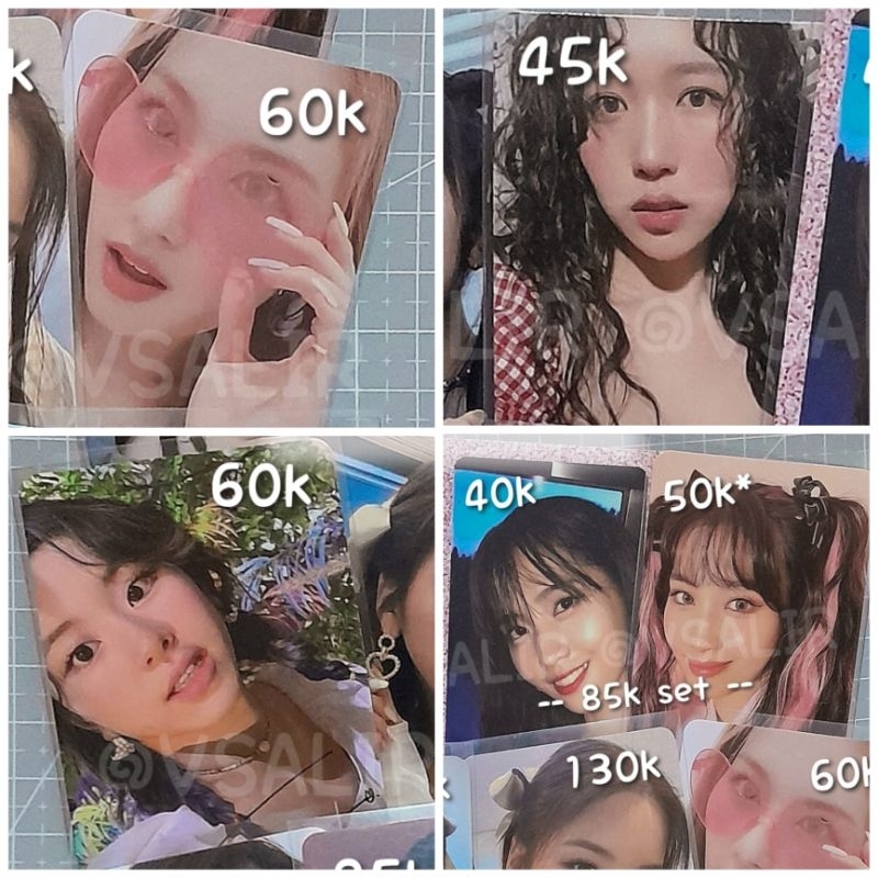 wts photocard pc official gg girlgroup kpop korea kertas cantik twice sana specs fol mina keriting t