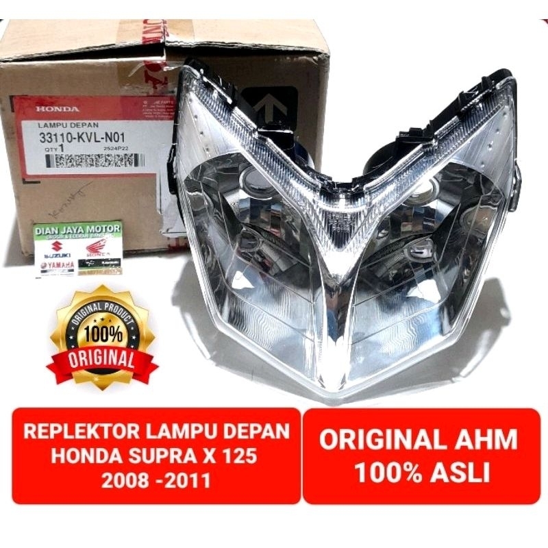 REPLEKTOR LAMPU DEPAN HONDA SUPRA X125  3310-KVL-N01 ORIGINAL AHM HGP HONDA GENUINE PART 2008 SAMPAI