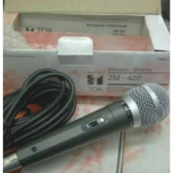 Mic Kabel Dynamic TOA ZM 420 Original TOA Microphone ZM-420