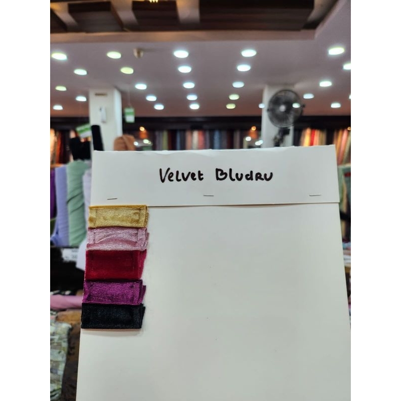 VELVET BLUDRU/BAHAN KAIN VELVET BLUDRU