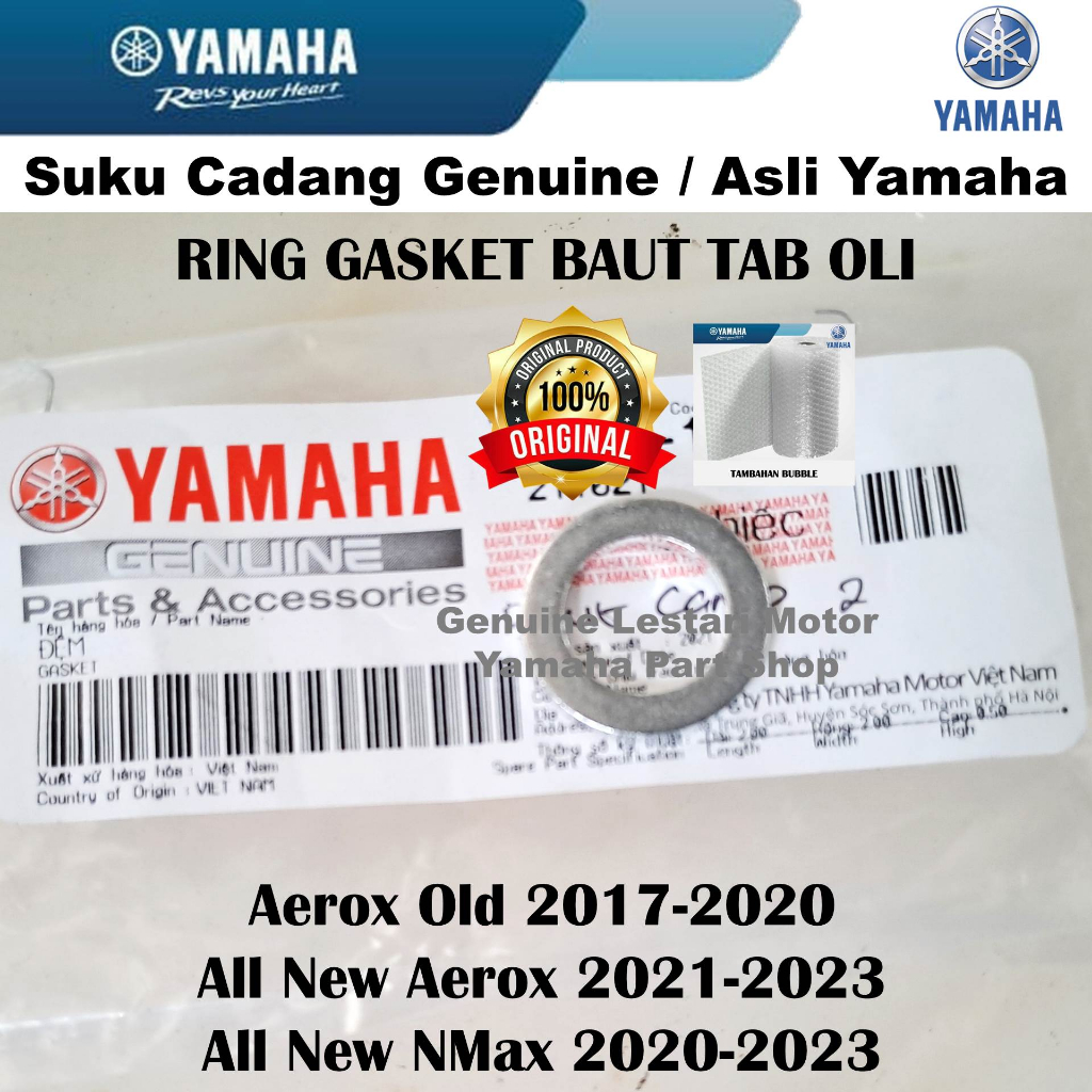 Ring Gasket Baut Tab Oli Mesin Lexi Aerox Old All New Nmax N Max Aerox Asli Yamaha Surabaya