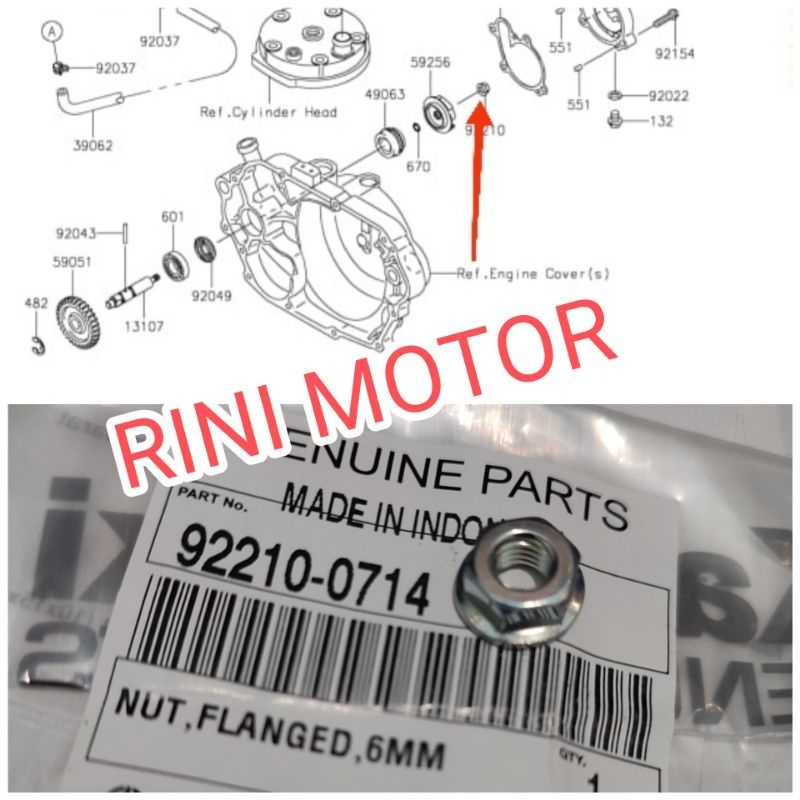 Mur as water pump waterpump Ninja r rr original