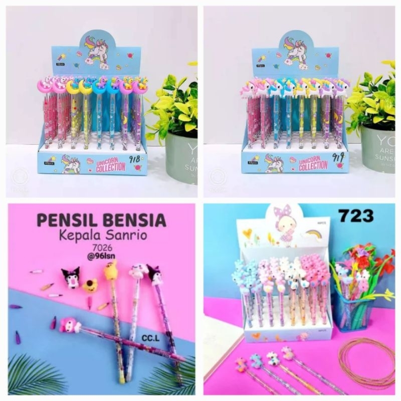 

Pensil Bensia Unicorn 901/ 158 SNR / dingdong 133/natal christmas/ buah fast food