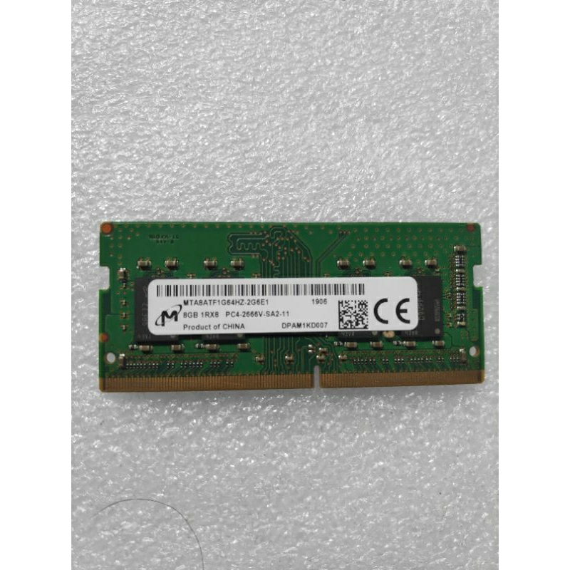 RAM LAPTOP MICRON 8GB DDR4 PC21300 2666MHZ