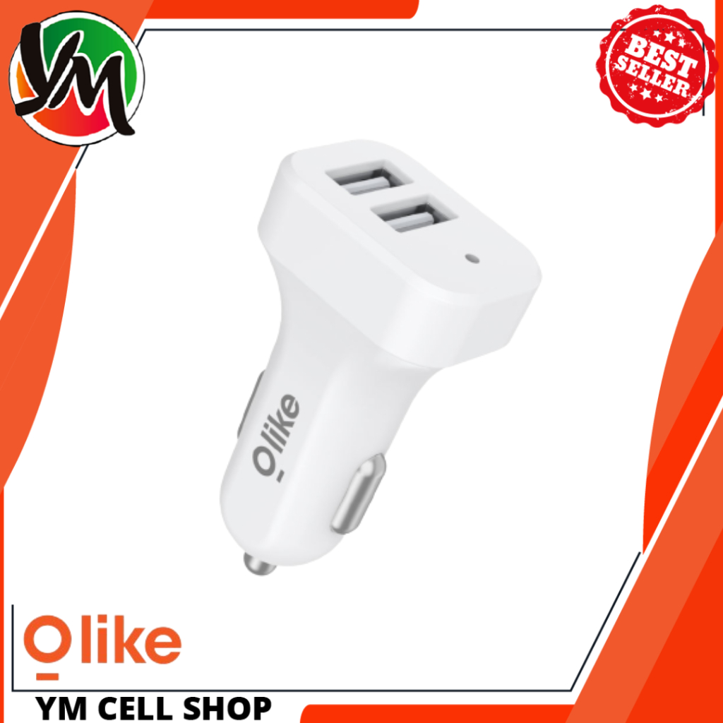 CAR CHARGER OLIKE R11 DUAL USB 3.1A LED