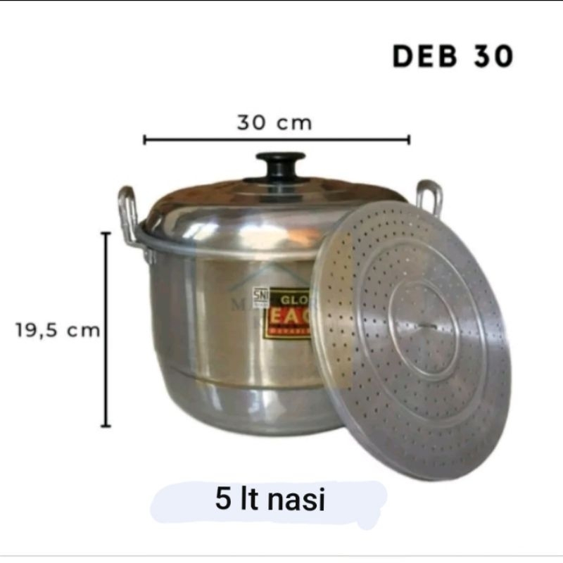 lanseng/dandang kukus nasi sarangan dalam 30 cm