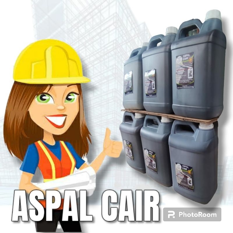 Cat Pelapis Anti Bocor Aspal Cair Anti Bocor Asphalt Emulsion for Waterproofing - 5 Kg