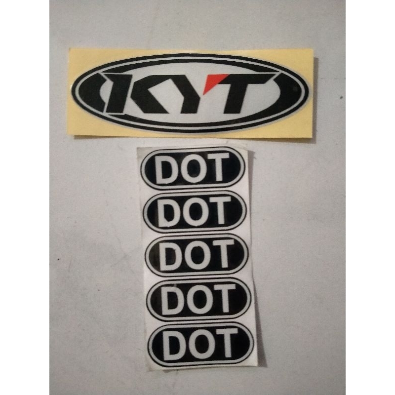 STICKER HELM KYT DOT 1 SET