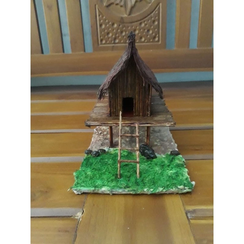 MINIATUR RUMAH ADAT SUMATERA BARAT PADANG | RUMAH GADANG