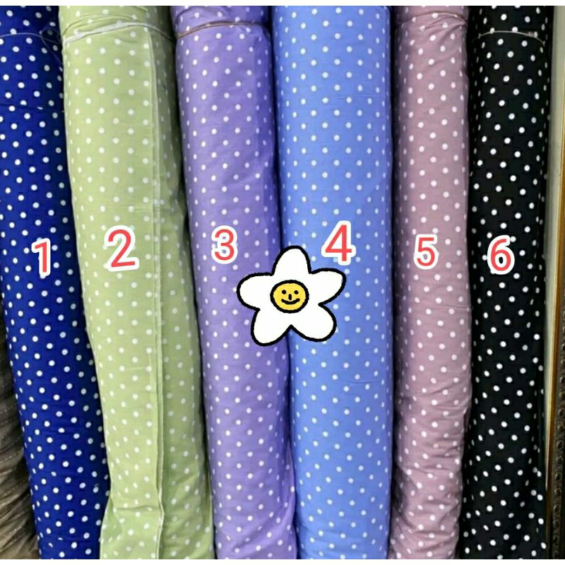 Kain Katun Poplin/kain katun Poplin polos/katun Poplin polkadot/katun Poplin motif