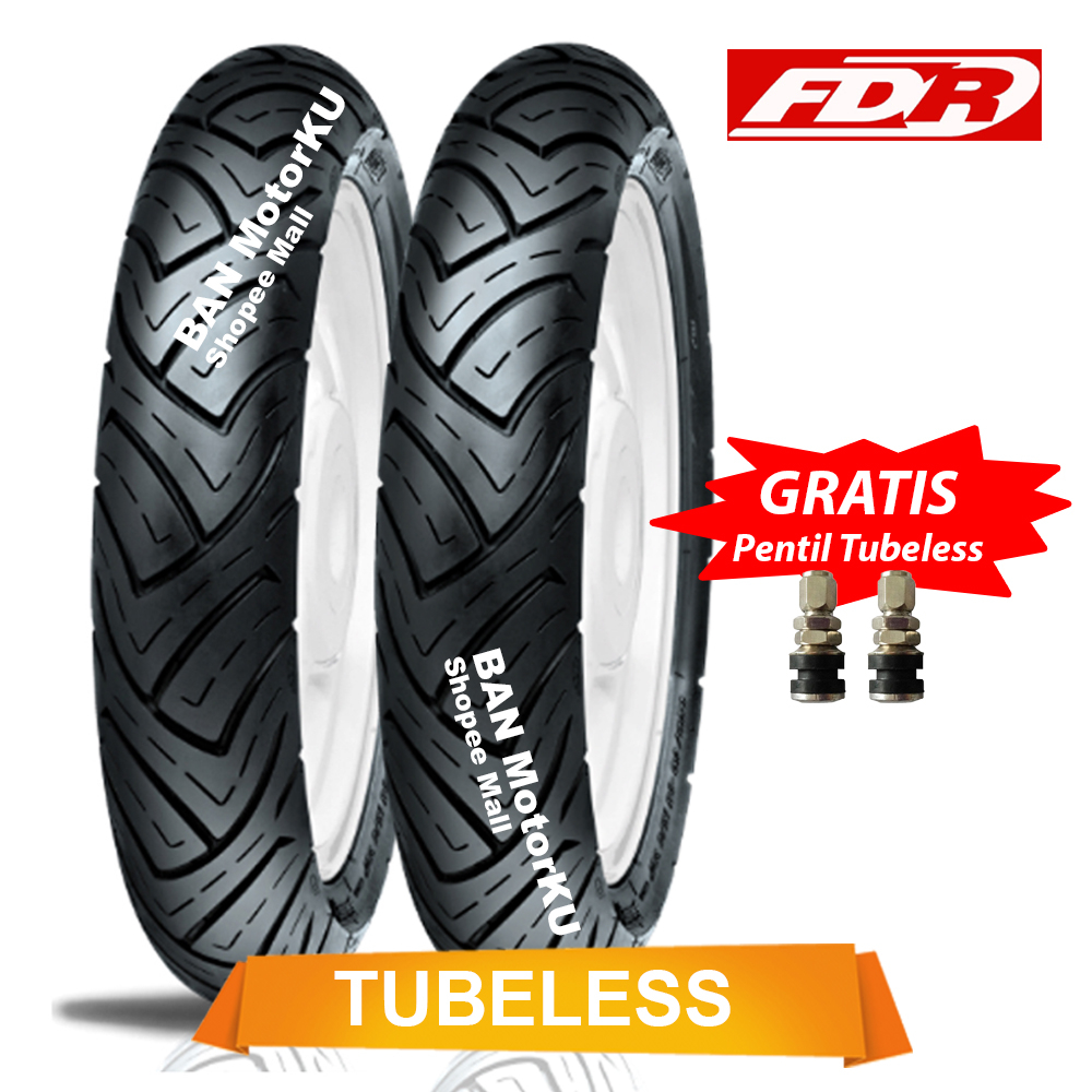 Paket FDR Sport XR Evo Ukuran [ 90/80-17 & 110/70-17 ] Ban Motor Tubeless [Free Pentil Tubeless] Vix