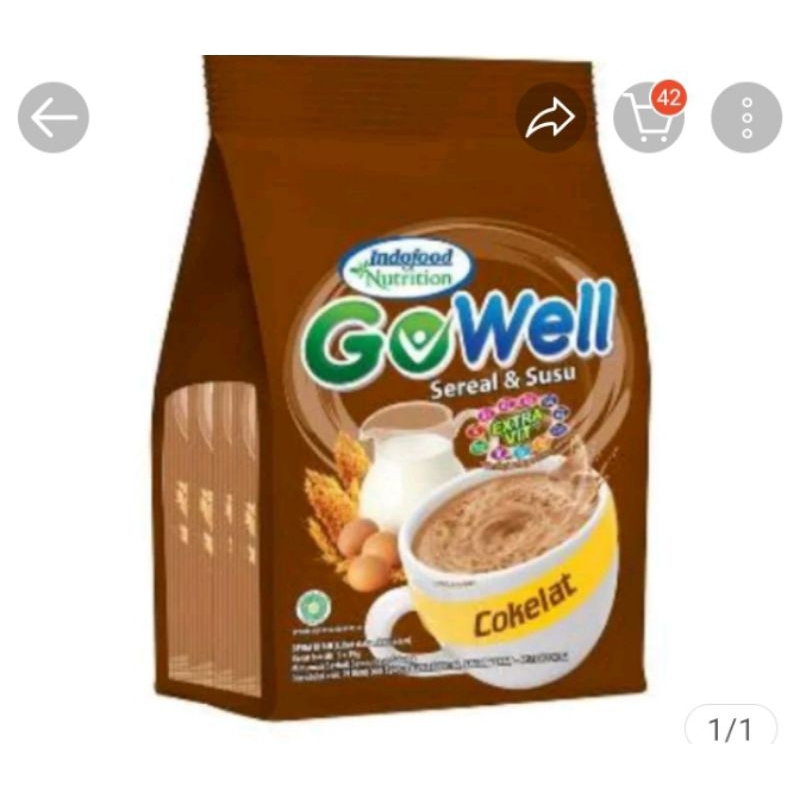 

GOWELL MINUMAN SEREAL 25g X 15 pcs TARO COKLAT VANILA