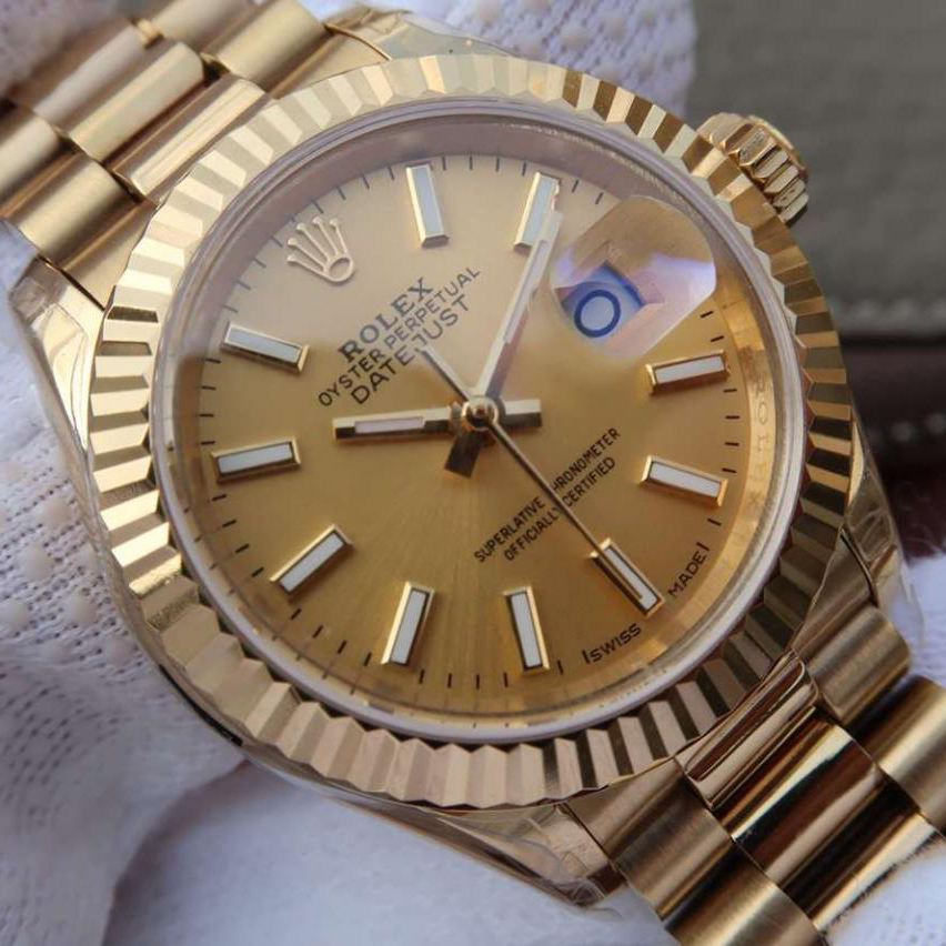 Original Rolex Datejust Jam tangan m278278-0040 Automatic 18K Gold Teflon material 41mm (Oystersteel) SUPER GRADE AAA