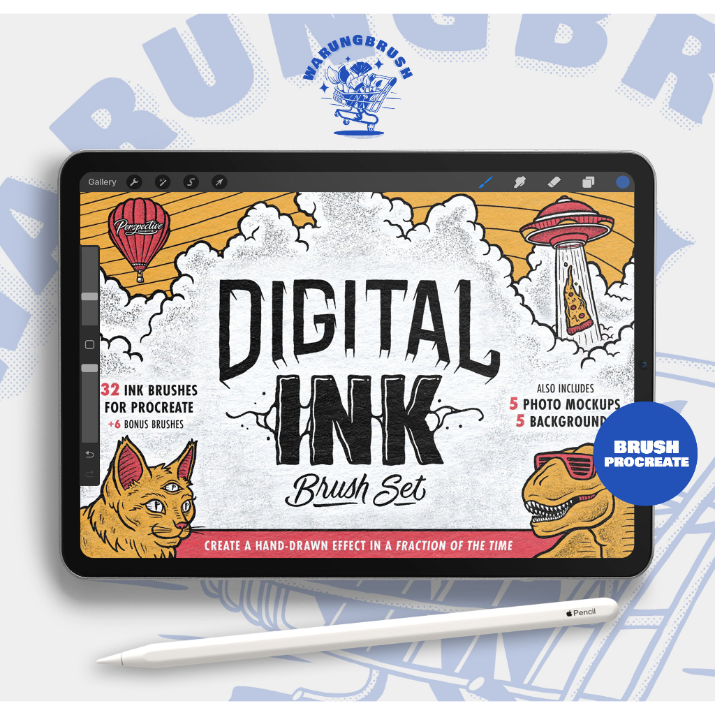 Digital Ink Brush Set for Procreate brushset BP0059