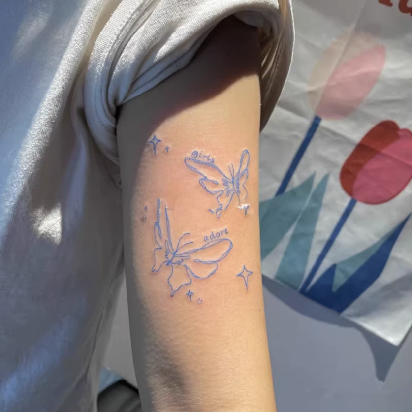Pink Flutter: Tattoo Temporary Kupu-kupu Tahan Air