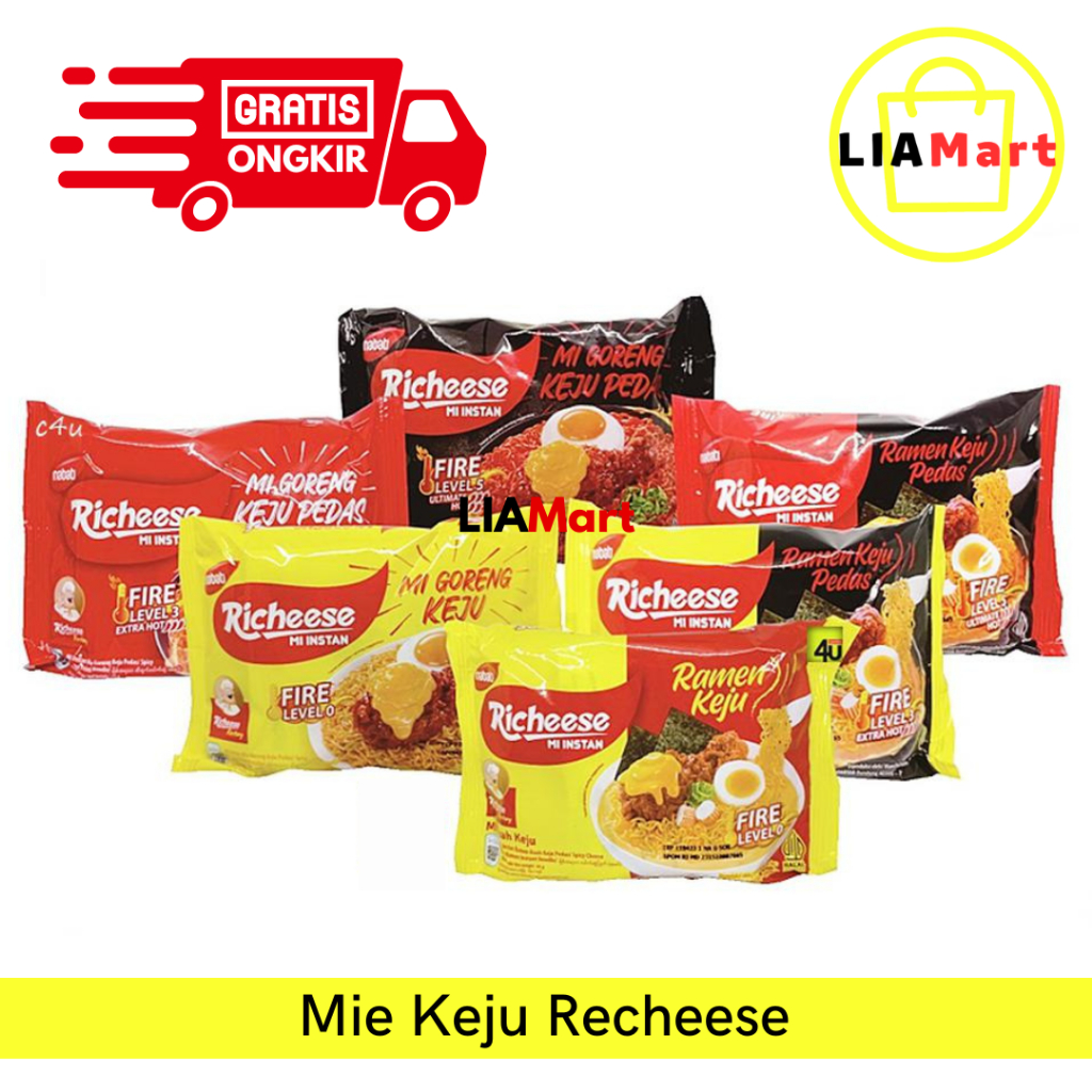 

Mie Keju Rechesse Mi Instan Richeese Goreng Keju dan Kuah Ramen Pedas