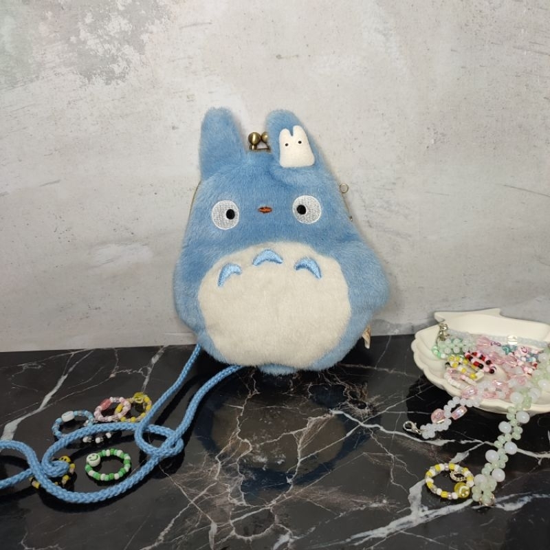 SUN ARROW Boneka Tas Dompet Totoro Biru STUDIO GHIBLI ORIGINAL