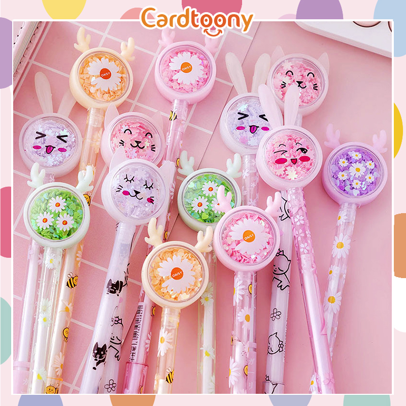 

Pulpen gel lucu bentuk kelinci kucing rusa bulan gel pen imut pena bolpoin ballpoint bulpen bolpen