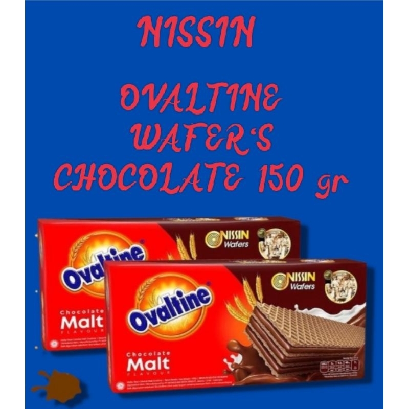 

nissin wafer ovaltine chocolate 150