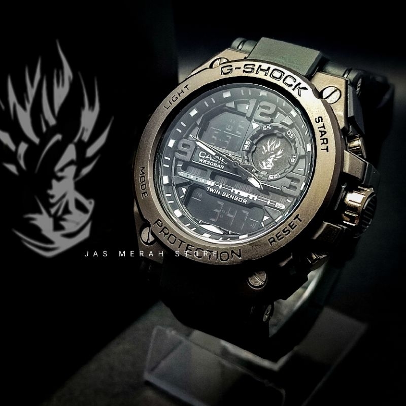 Jam Tangan Goku Dragonball X G Shock GST Black Analog Digital