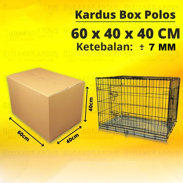 

Kardus - Polos - Double Wall -(7mm )- 60cm x 40cm x 40cm