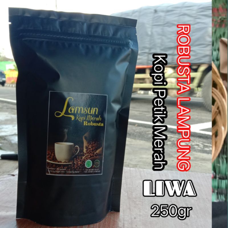 

kopi bubuk robusta lampung Petik Merah "LAMSUN" 250gr