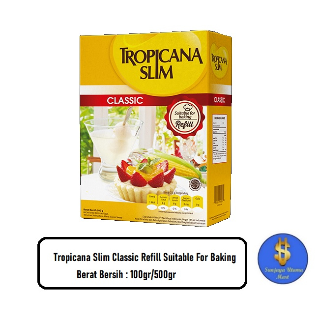 

Tropicana Slim Classic Refill Suitable For Baking 100gr/500gr