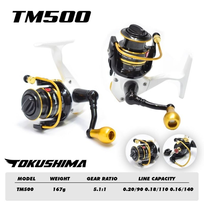 Reel pancing TOKUSHIMA TM 500 | Reel power handle murah