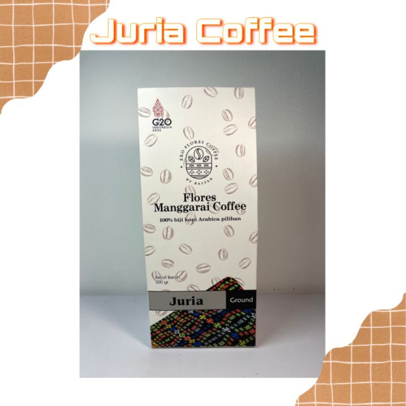 

Kopi Bubuk Juria Exo 200 gr Oleh oleh Labuan Bajo NTT