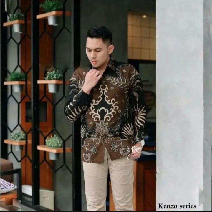 KEMEJA BATIK PRIA LENGAN PANJANG SIZE M L XL XXL 3XL BAJU BATIK ANAK MUDA TERBARU