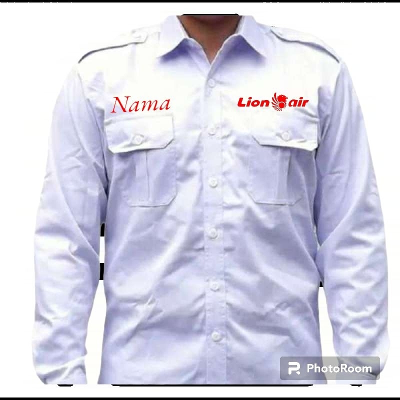 KEMEJA KERJA BAJU SERAGAM KERJA LION AIR