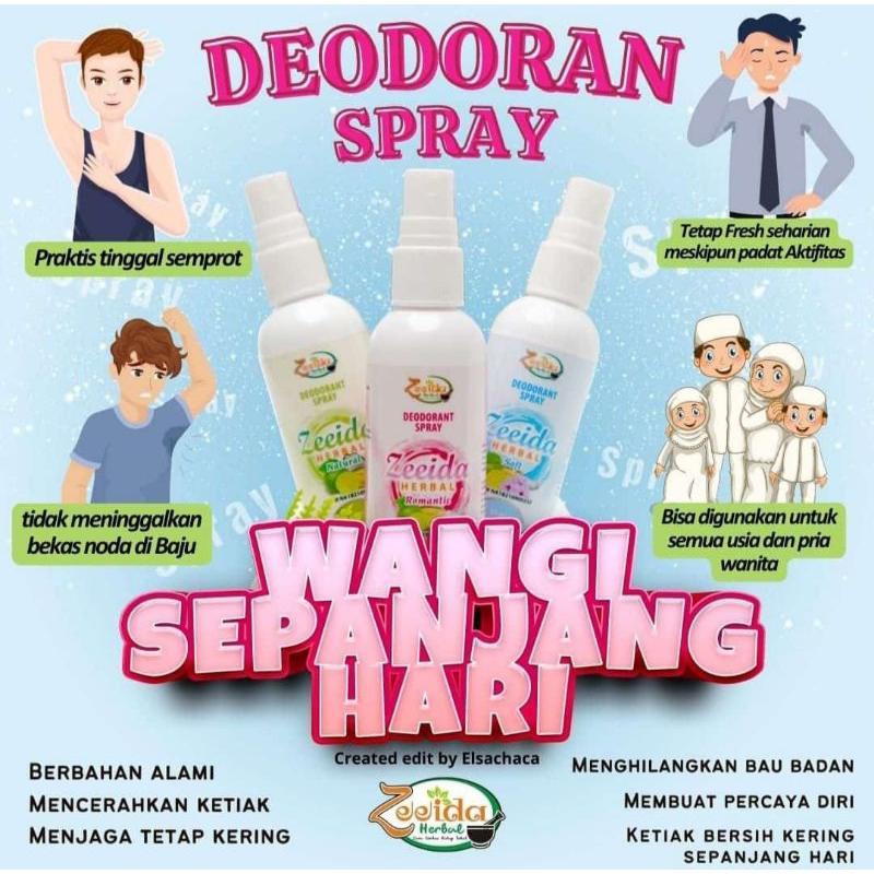 deodorant spary zeeida