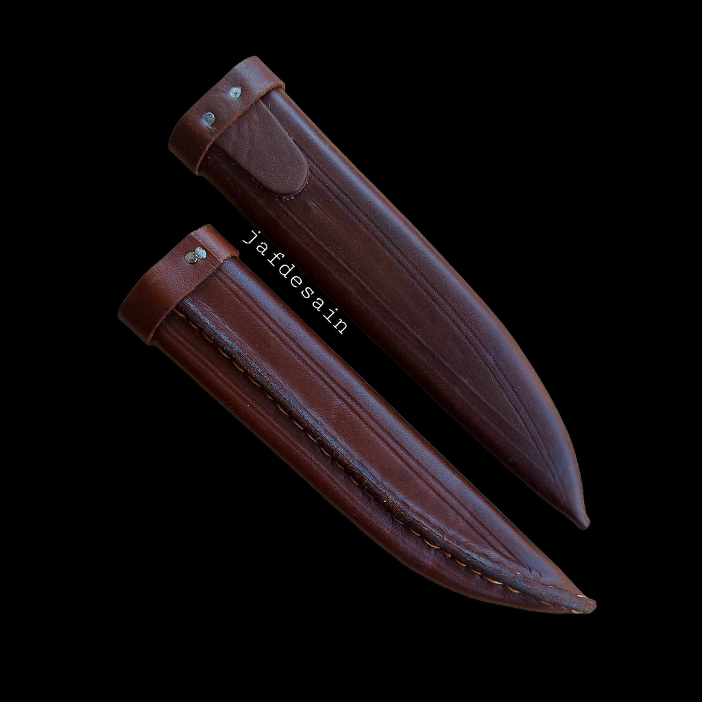 Sarung Kulit Herder Pisau Cap Garpu 5 "