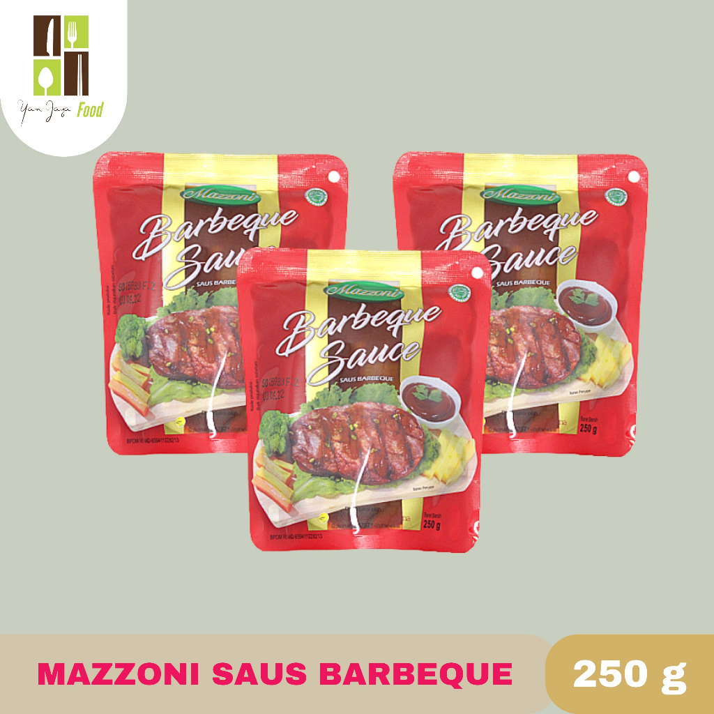 

Mazzoni BarberqIu Sauce / Saus / Saos Barbeque / Barbeqiu / BBQ 250gr