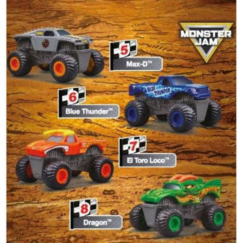 Mainan Happy Meal Mcd Segel (Hadiah Mcd) Monster Jam