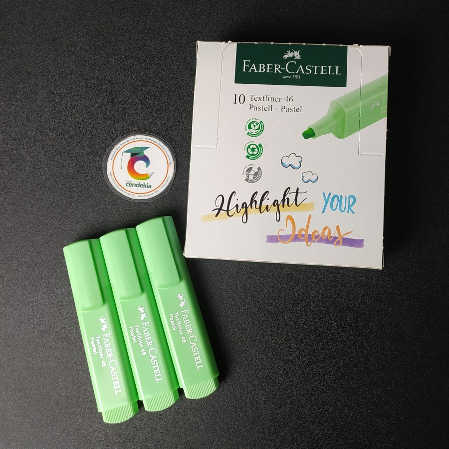 

Highlighter Textliner 46 Stabilo Faber Castell Pastel Light green