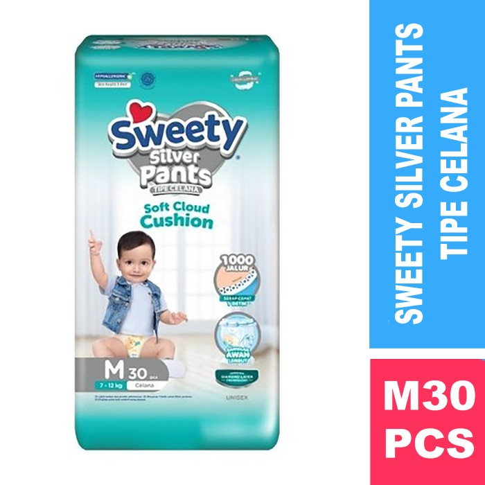 SWEETY Popok Silver Pants Diapers - Popok Bayi