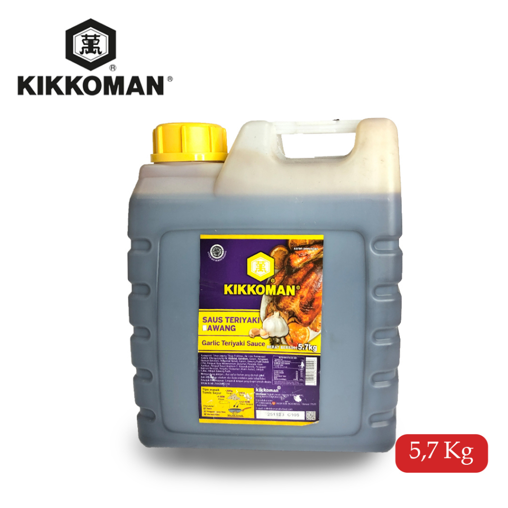 

Kikkoman Garlic Teriyaki Sauce HALAL (Saus Teriyaki Bawang) - 5 Liter