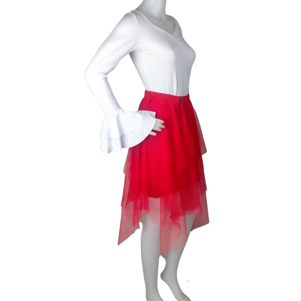 Stelan baju balet line dance dress code merah putih