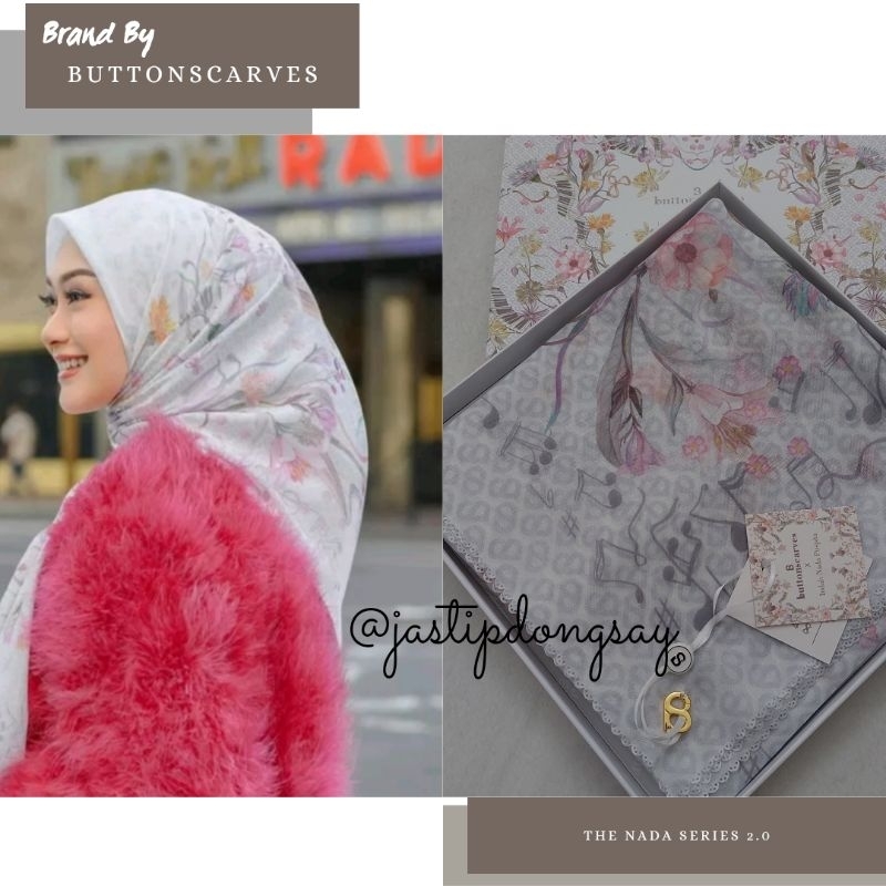 Pre Loved Nada 2 Voile Scarf Buttonscarves Nada Puspita