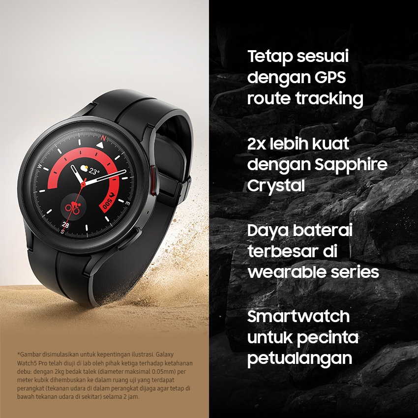 Samsung Galaxy Watch 5 Pro 45mm Smartwatch Bluetooth Original Garansi Resmi