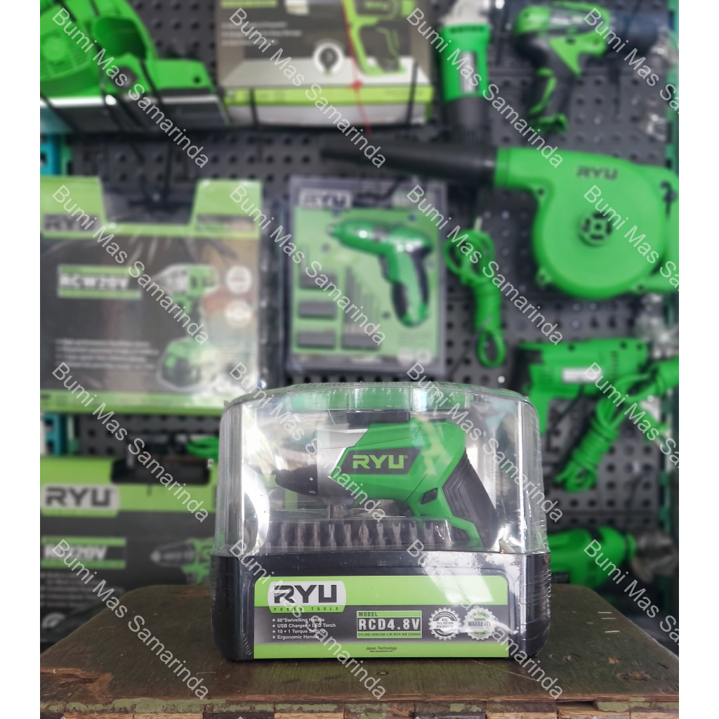 RYU CORDLESS DRILL USB RCD 4.8 V / MESIN BOR CAS RYU USB RCD 4.8V