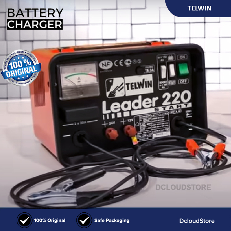 Charger Cas Aki Telwin Leader 220 Start Mobil Truk Traktor Batre
