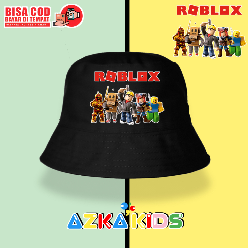 Topi bucket Hat anak laki laki perempuan roblox game