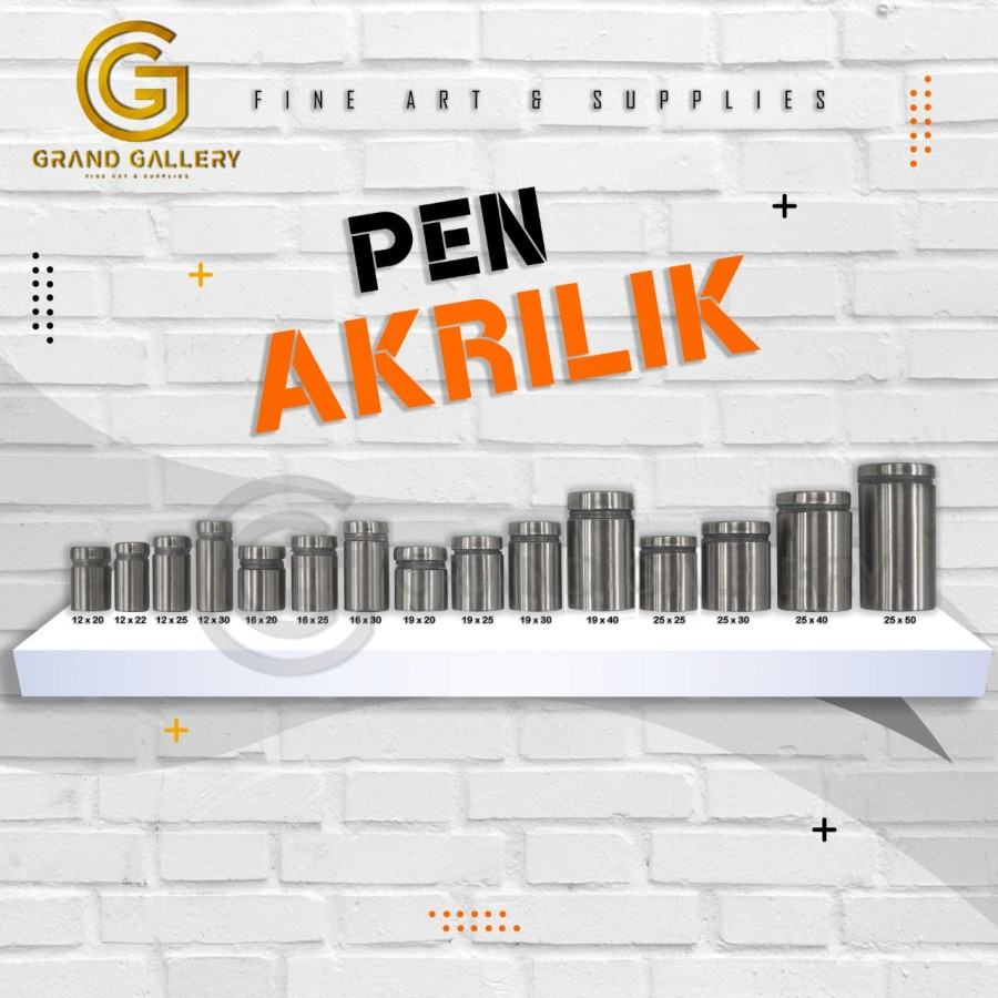PEN IKLAN STAINLESS/ PEN BAUT AKRILIK / SIGN BOARD 12 X 20, 12 X 22, 12 X 25