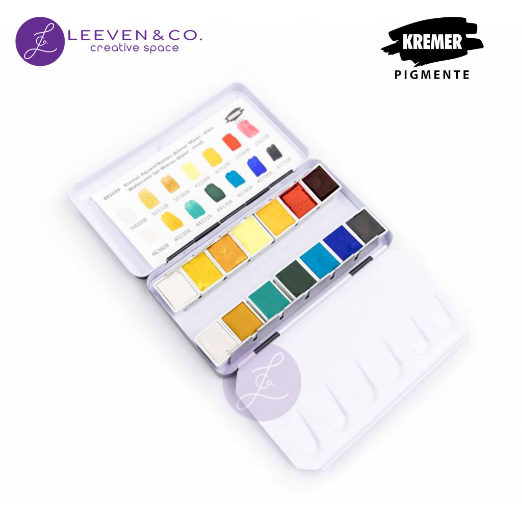 

KREMER WATERCOLOR SET VIENNESE PAINTER SMALL 14 HALF PANS 881039