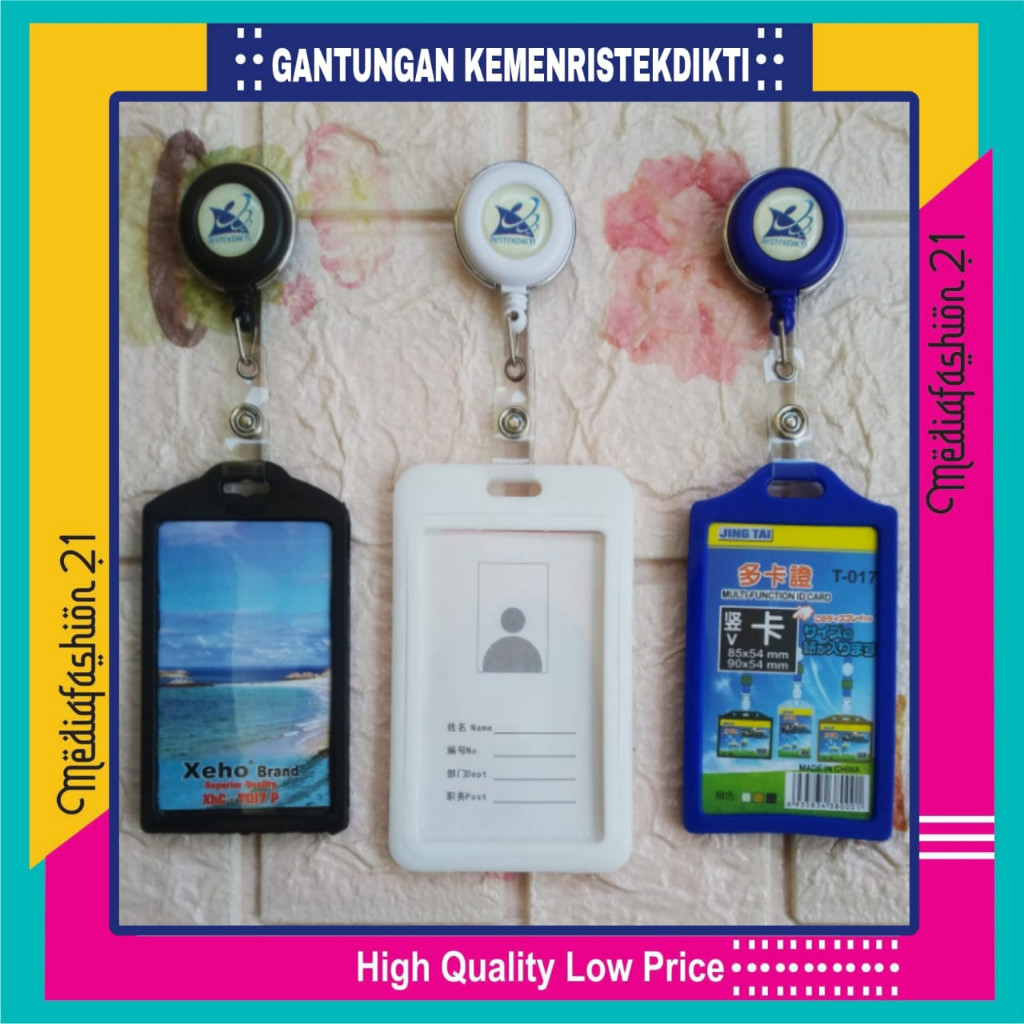 

GANTUNGAN YOYO ID CARD KEMENRISTEKDIKTI (Kementerian Riset, Teknologi, dan Pendidikan Tinggi) + CARD HOLDER