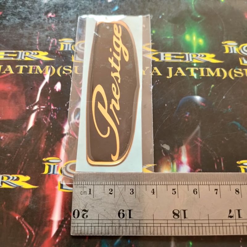 Stiker timbul tebal Prestige